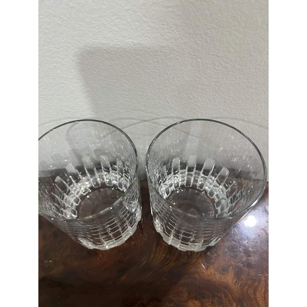 Pair Baccarat Crystal ROTARY 4 1/8